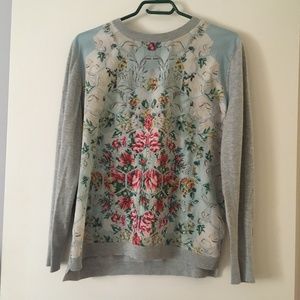 TED BAKER Fareeda Woven Patchwork Sweater Size 3